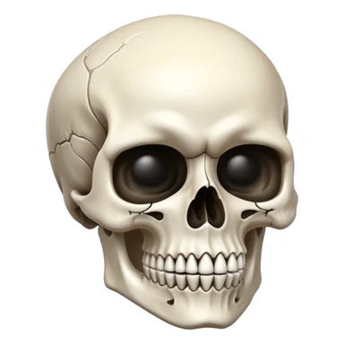 Skull wearing ring  sticker