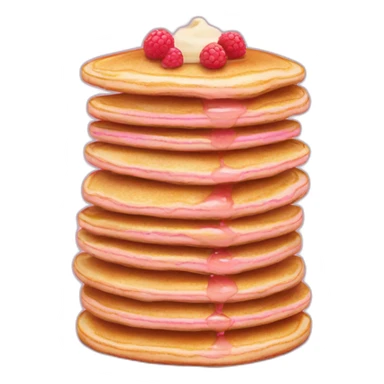 pink background pancake stack me gibson sticker