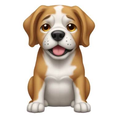 Mentally exhausted dog sticker