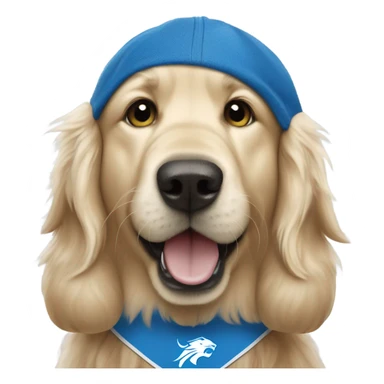 Detroit lions golden retriever  sticker