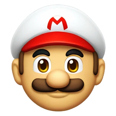 Mario bros con gorra blanca  sticker