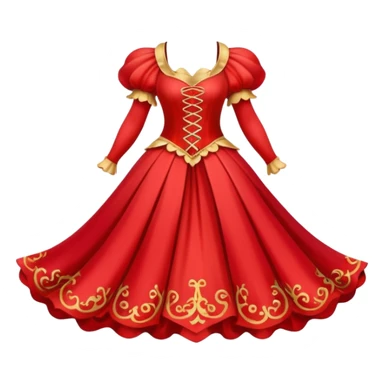 Fairy Tale Costume including red and other colors sticker