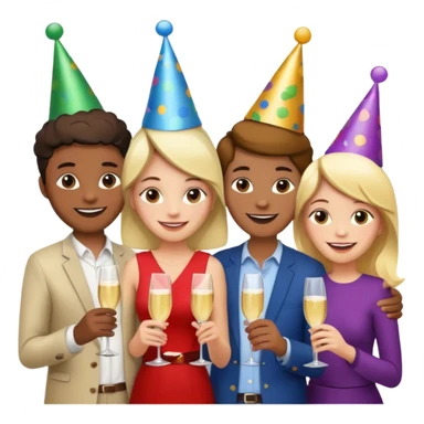 Personas reunidas charlando distendidamente sticker