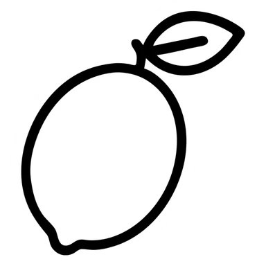 A simple lemon sticker