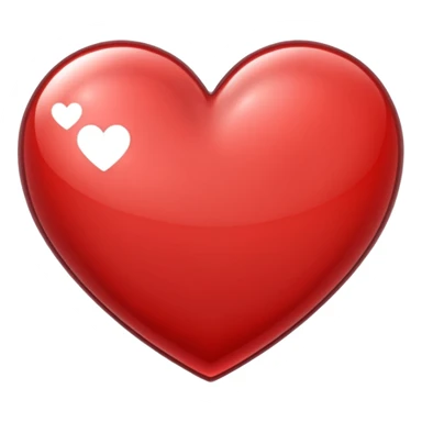 heart with a mirror effect sticker