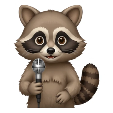can you make racoon with mic sticker