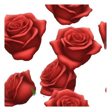 red roses with blood sticker