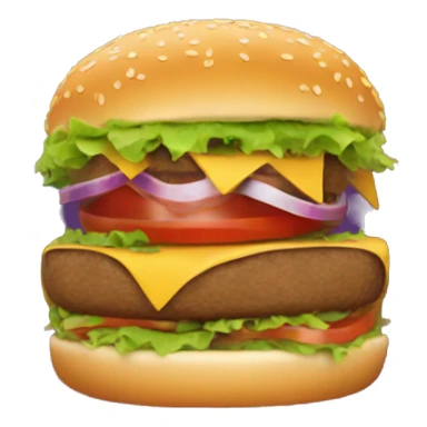 Burgers with stars around  sticker