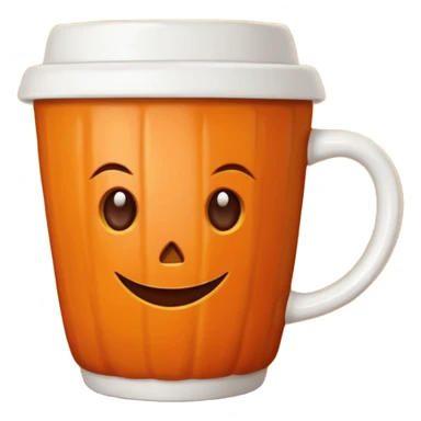 Pumpkin spice coffee cup sticker