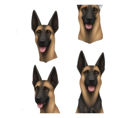 Belgian Malinois black sticker