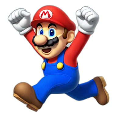 Mario Jumping sticker