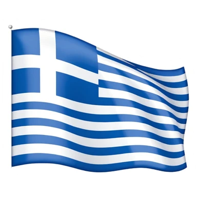 Greece flag without blue stripes, only white stripes sticker