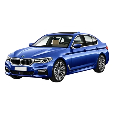 BMW 5er G30 color imperial-blau brillant metallic sticker