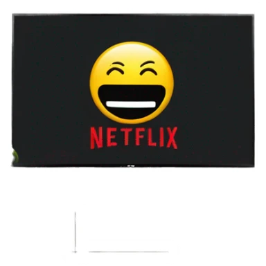 netflix om screen on a modern tv sticker