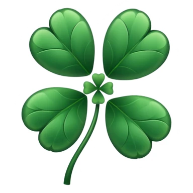 Trébol de 5 hojas negro sticker