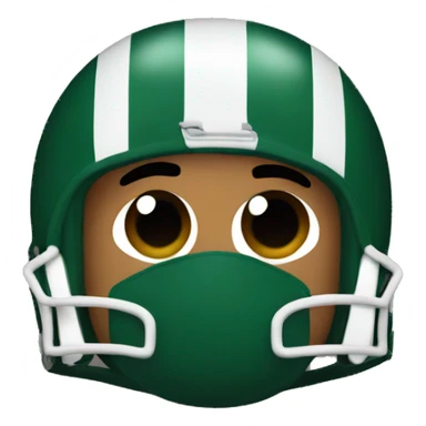 Jets football player with bag over head  sticker