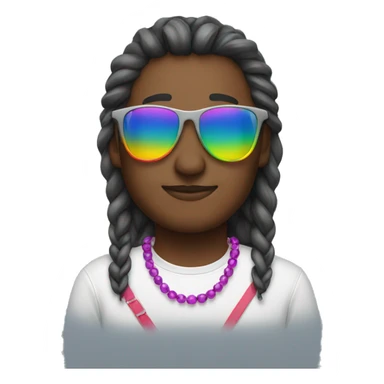 wear rainbow shades sticker