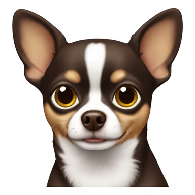Dark brown chihuahua  sticker