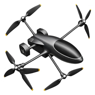 carbon fiber truss structure EVTOL drone propeller sticker