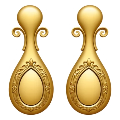 A pair of parentheses in gold or some other cool yet over the top word-art kind of writing sticker