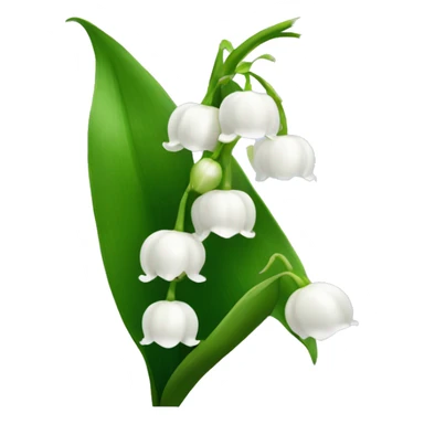 Lily of the valley flower  sticker