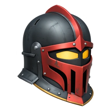 Black Knight helmet sticker