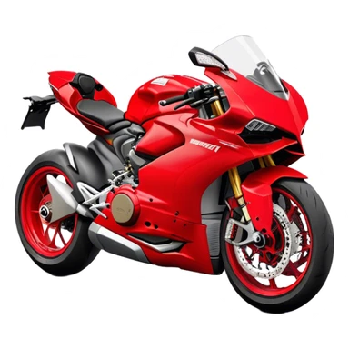 Ducati Panigale (Sportbike) - Ducati Panigale V4 (Model Year: 2022) (Iconic colour: Red) sticker