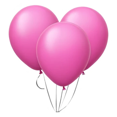 Pink balloons sticker