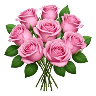 Um buque rosa paty sticker