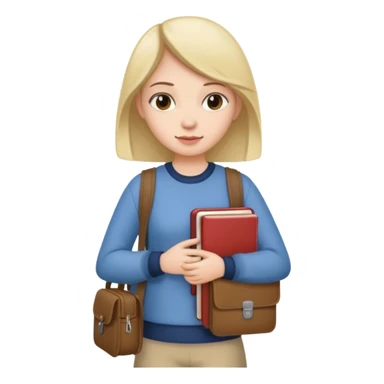 a girl that carry to much stuff like laptop, small bag, tumblr, books, and other stuffs sticker