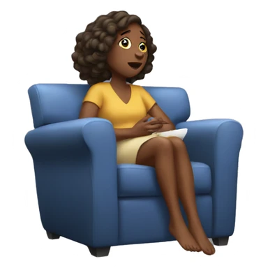 Lady binge watching t v  sticker