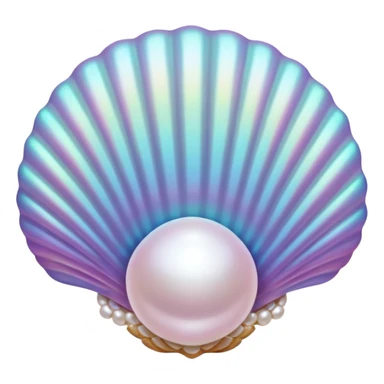 pearls in shells sticker