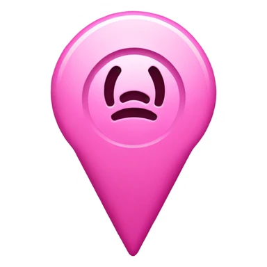 Location pin pink sticker