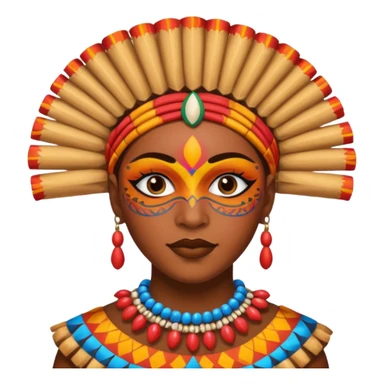 cara pintada candombe sticker