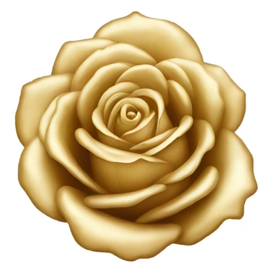 Soft gold rose sticker