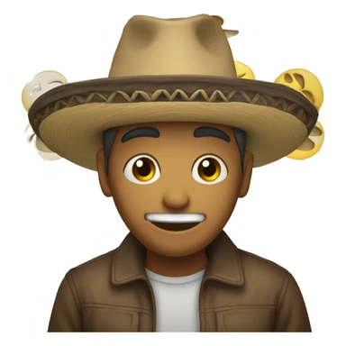 Una rata con un sombrero sticker