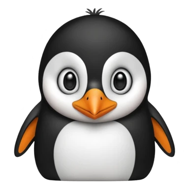 loving penguin  sticker