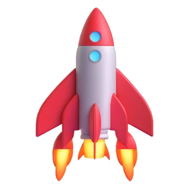 rocket ship sticker