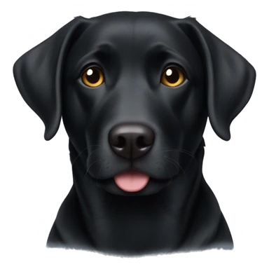 black lab mix precious face sticker
