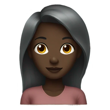 dark-skinned girl by window sticker