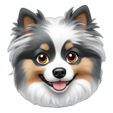 Blue Merle Pomeranian sticker