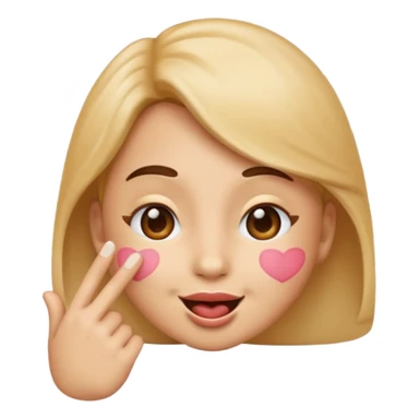sexy face emoji blowing a kiss sticker