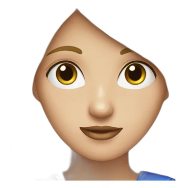 Una chica rubia y con los ojos azules  sticker