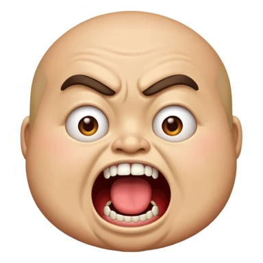 gum tsion emoji very not nice rude shouting ragebaiter fat ugly sticker