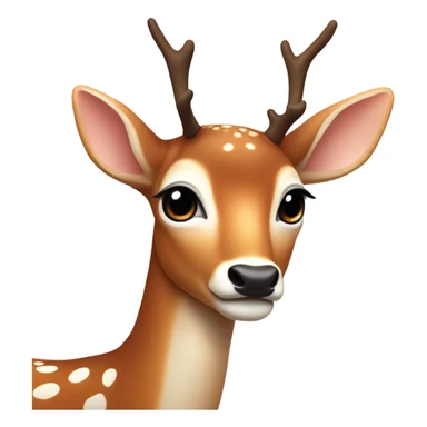 Coquette deer sticker