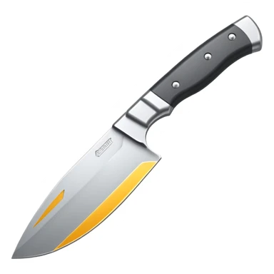 Drop point blade sticker