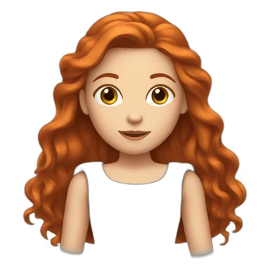 Fille rousse sticker