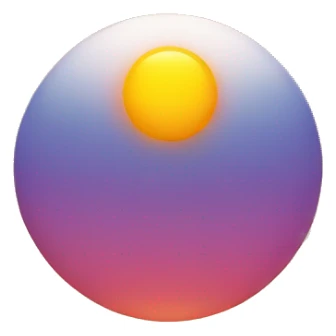 The sun face emoji peaking over a horizon (sunrise) sticker