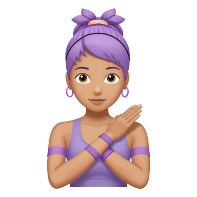 pilates lilac wristbands sticker