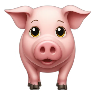 Pig with seville football t-shirt sticker